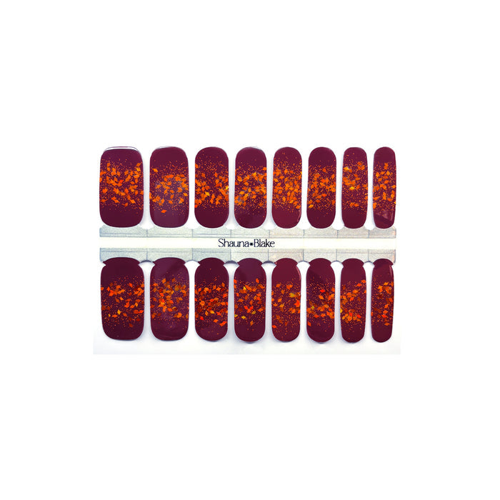 Fall Magic Exclusive Design Nail Wraps (HOLO GLITTER)