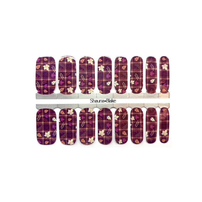 Falling for Plaid Exclusive Design Nail Wraps