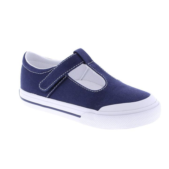 Footmates Navy Drew T-Strap
