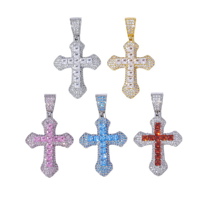 Frosty Cross Pendants