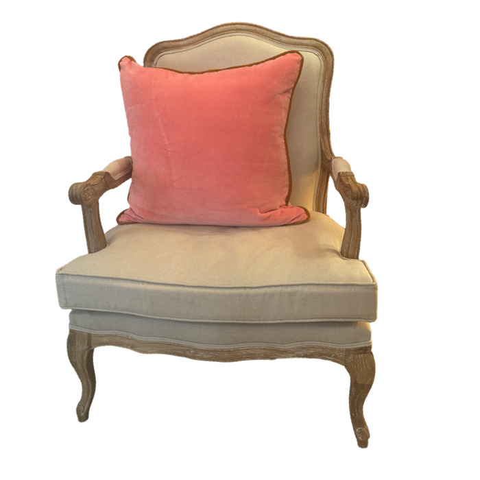Furbish velvet pillow, pink and rust throw pillow, cotton velvet accent pillow, large decorative pillow with insert, modern velvet cushion, hidden zipper velvet pillow, boho luxe pillow decor, Indian velvet pillow, soft velvet home accessory, colorblock velvet pillow