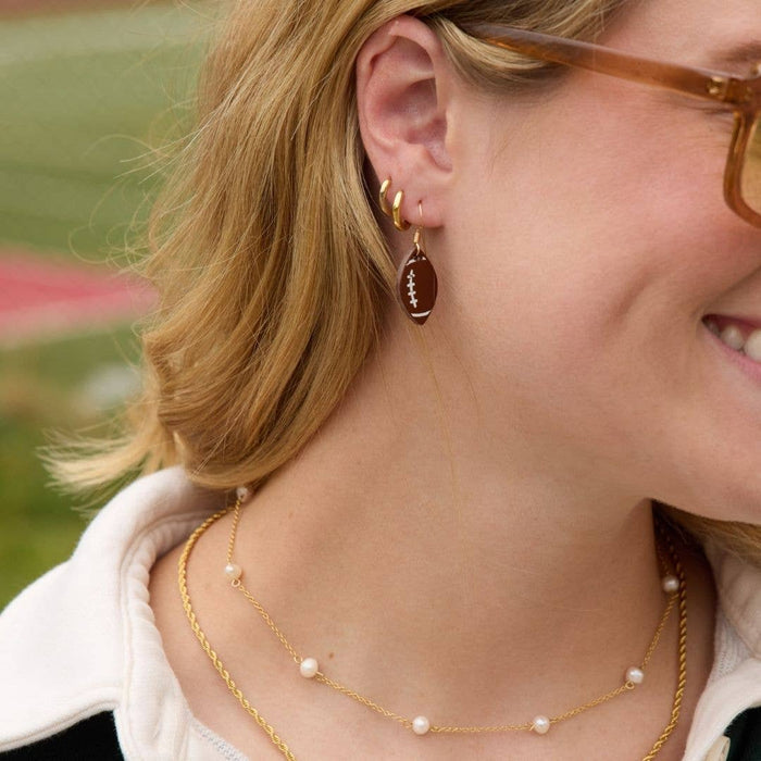 Mini Touchdown Football Earrings - Olita Gifts & Goods