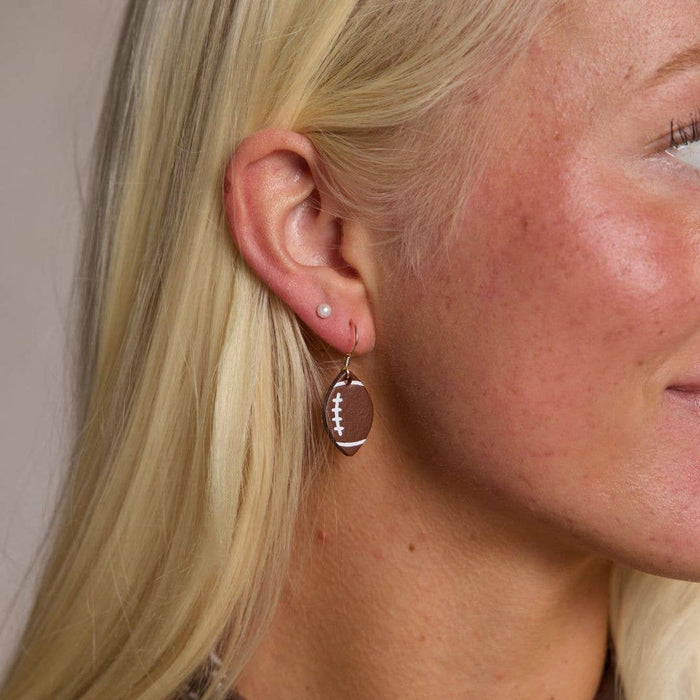 Mini Touchdown Football Earrings - Olita Gifts & Goods