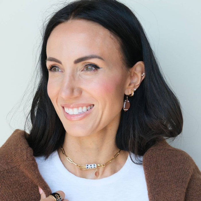 Mini Touchdown Football Earrings - Olita Gifts & Goods