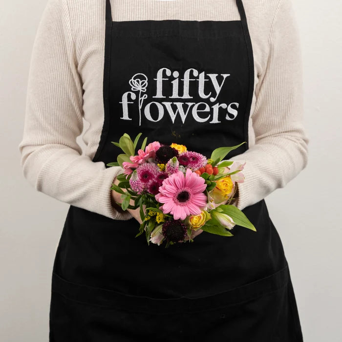 Garden Rainbow Flower Centerpieces Apron - Image