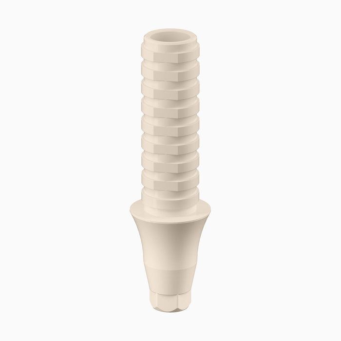GENESIS ACTIVE™ Conical PEEK Temporary Abutment, Concave, Ø4.5, H3.0mm, Engaging
