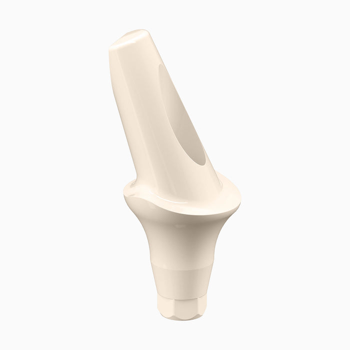 GENESIS ACTIVE™ Conical Temporary Abutment, PEEK, 20° Angled, Esthetic, Concave, Ø6.0, H3.0mm, Engaging