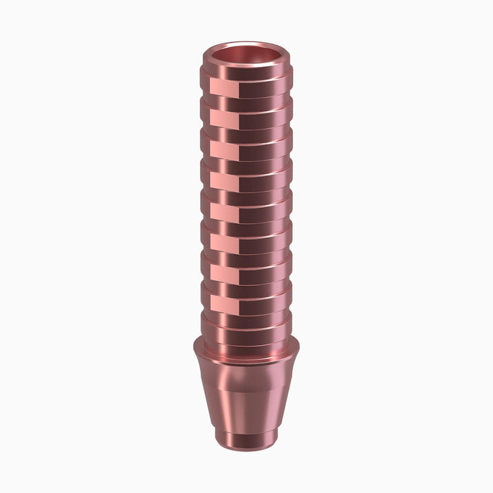 GENESIS ACTIVE™ Conical TiPink Temporary Abutment, Concave, Ø3.5, H1.0mm, Non-Engaging