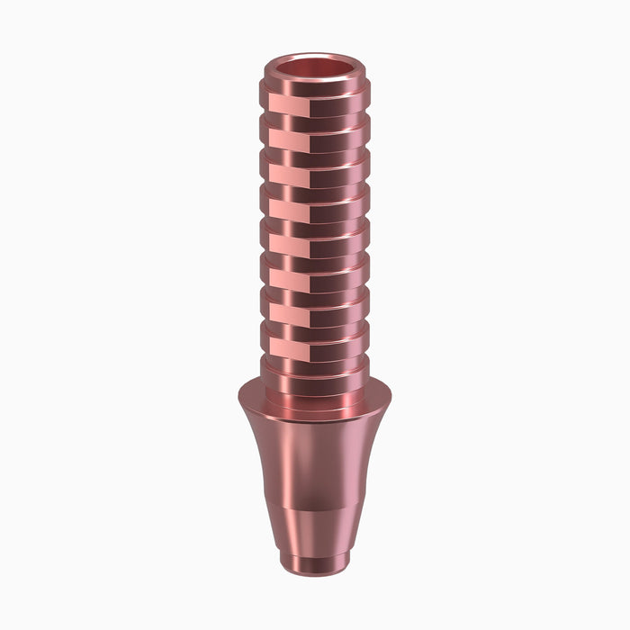 GENESIS ACTIVE™ Conical TiPink Temporary Abutment, Concave, Ø4.5, H3.0mm, Non-Engaging