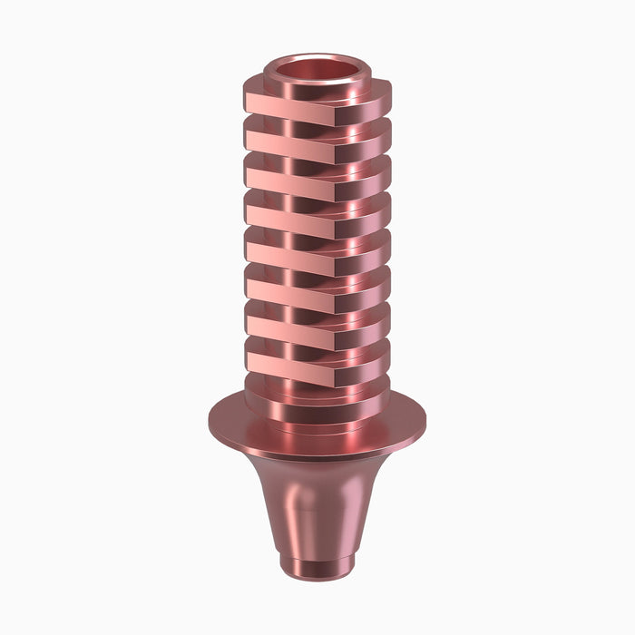 GENESIS ACTIVE™ Conical TiPink Temporary Abutment, Concave, Ø6.0, H2.0mm, Non-Engaging