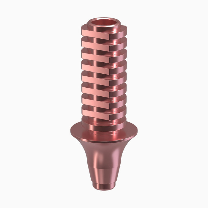 GENESIS ACTIVE™ Conical TiPink Temporary Abutment, Concave, Ø6.0, H3.0mm, Non-Engaging
