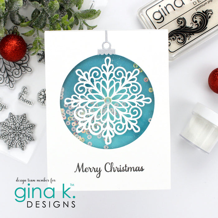 Gina K. Designs - Dies - Circle Shadow Shakers. These dies are compatible with most die cutting machines.  Follow the manufacturer's instructions for your specific machine for cutting wafer thin dies. Available at Embellish Away located in Bowmanville Ontario Canada. Card design by brand ambassador.