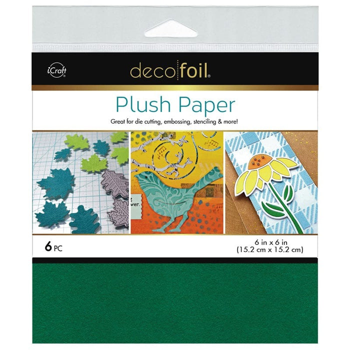 Gina K. Designs - Therm-O Web - Deco Foil Plush Papers - 6 x 6 - Emerald Green (6 Sheets). Available at Embellish Away located in Bowmanville Ontario Canada.