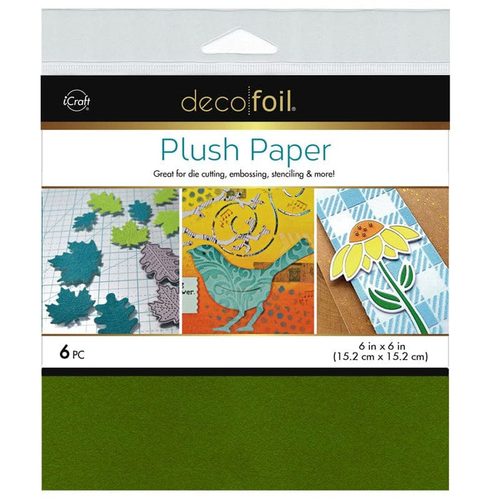 Gina K. Designs - Therm-O Web - Deco Foil Plush Papers - 6 x 6 - Pine Green (6 Sheets). Available at Embellish Away located in Bowmanville Ontario Canada.