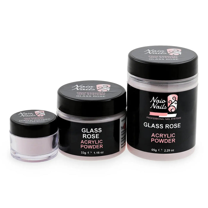 Glass Rose Acrylic Powder 12g - 195g   Naio Nails