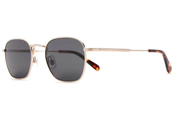 Gold Groove Polarized Pilot Sunglasses
