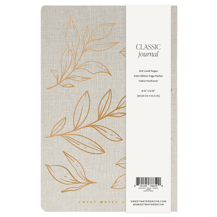 Gold Leaves Notes Journal - Olita Gifts & Goods