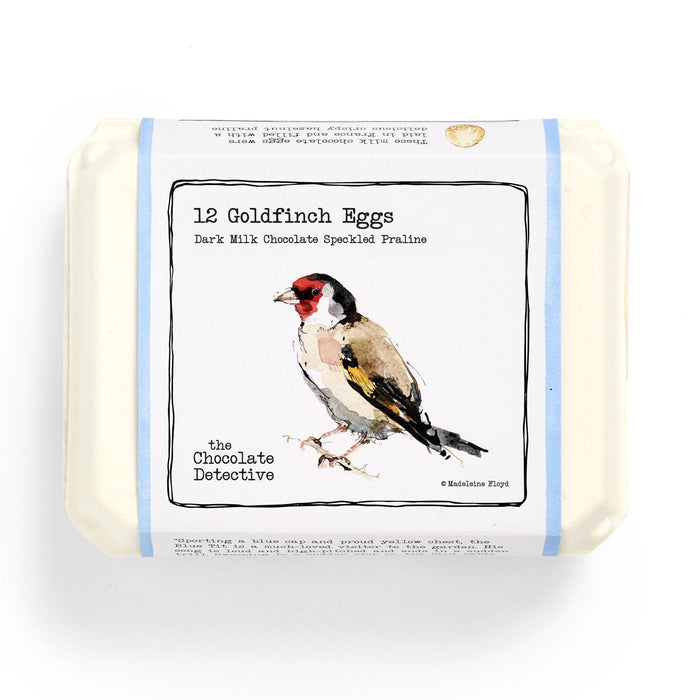 Bar of soap with a goldfinch illustration on a white background