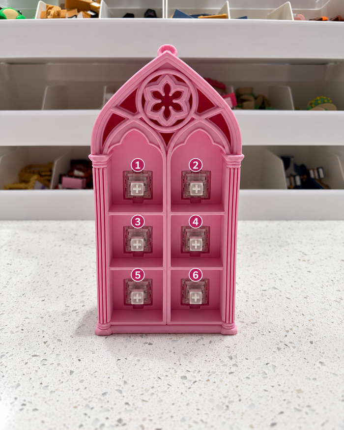 Gothic Bookshelf Fidget Clicker