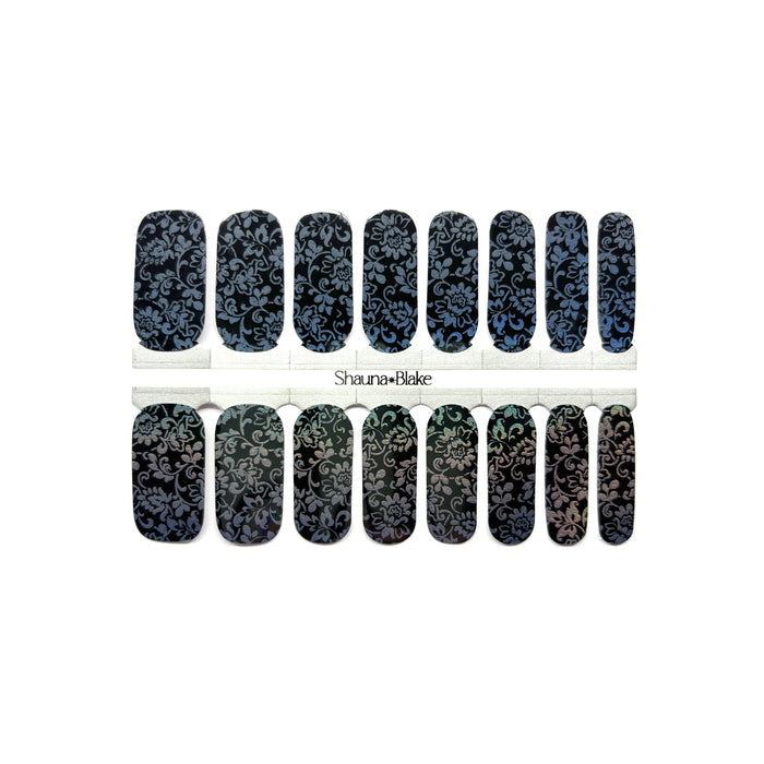 Gothic Floral Exclusive Nail Wraps (HOLO)