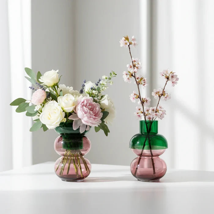 Green Pink Medium Bubble Vase