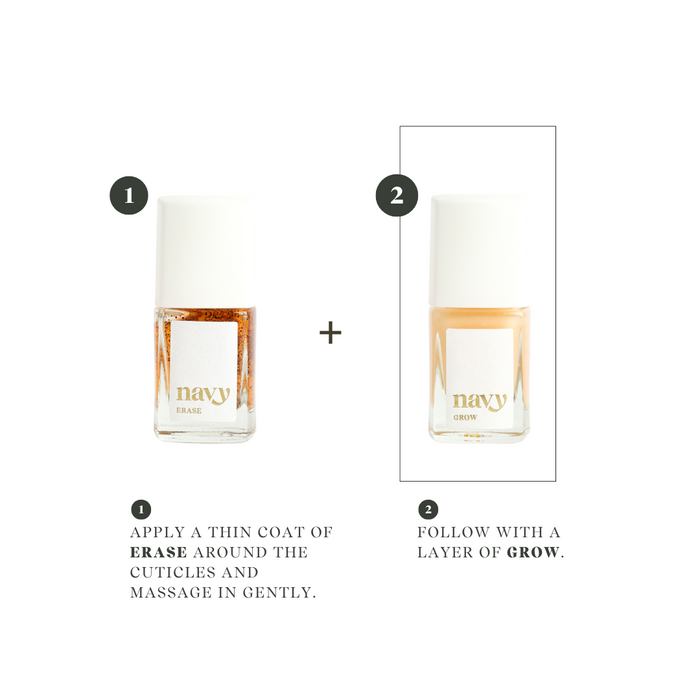 Erase & growth bottles and how to use