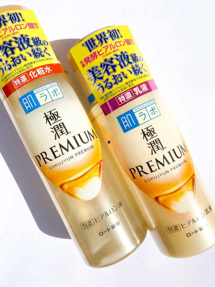 Hada Labo Gokujyun Premium Lotion & Emulsion. Murasaki Cosmetics. Japanese skincare shop Nederland & Belgium. Hada Labo Europe