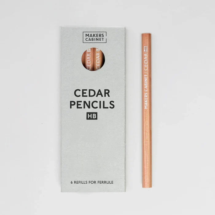 HB Pencil Refills for Ferrule - Pack of Six