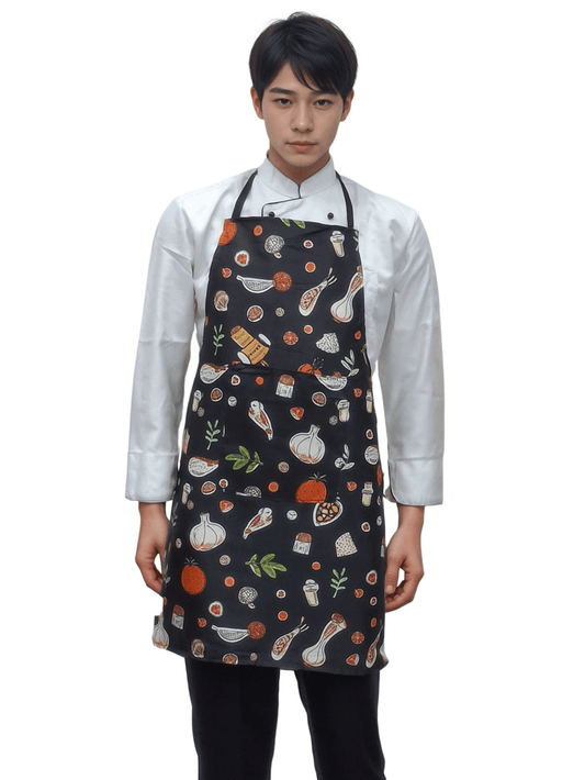 HICKORY Premium Designer Kitchen Apron – Green Essence for Stylish Chefs - J R GARMENTS