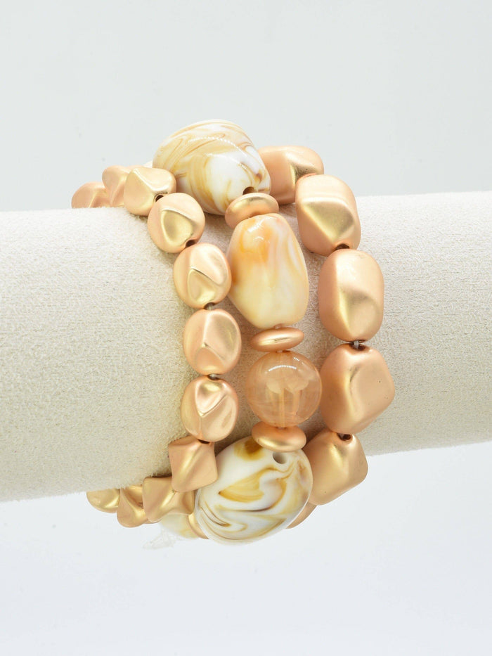Holly 3 Piece Stretch Bracelet Set: Mint