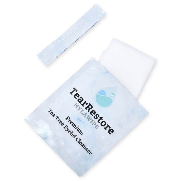HylaWipe™  Tea Tree Eyelid Wipes image 1