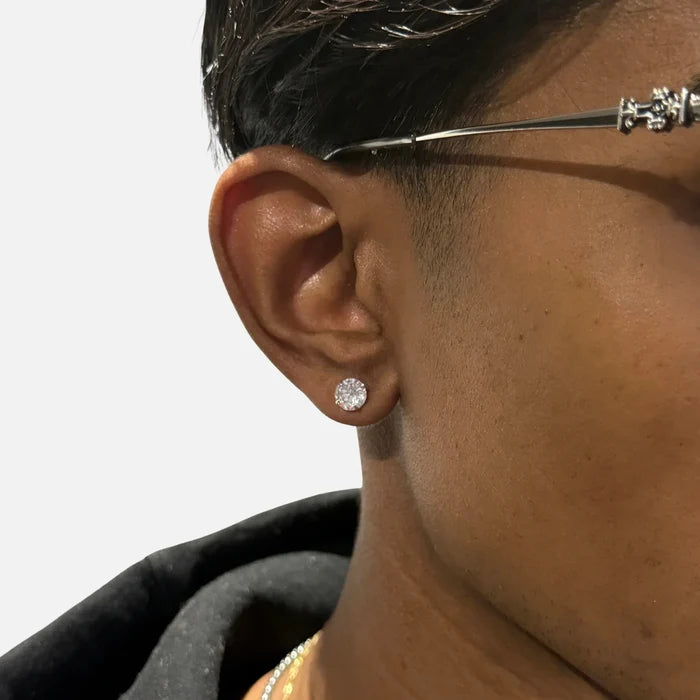 Iced Stud Earrings - S925