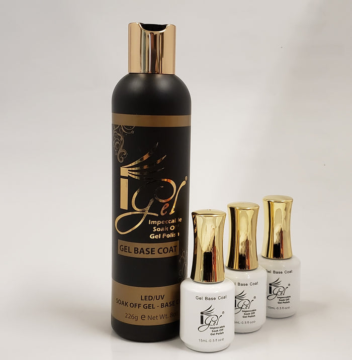 Igel Impeccable Soak off Gel - (FOUNDATION) BASE COAT - Choose Size