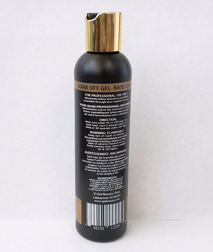 Igel Impeccable Soak off Gel - (FOUNDATION) BASE COAT - Choose Size