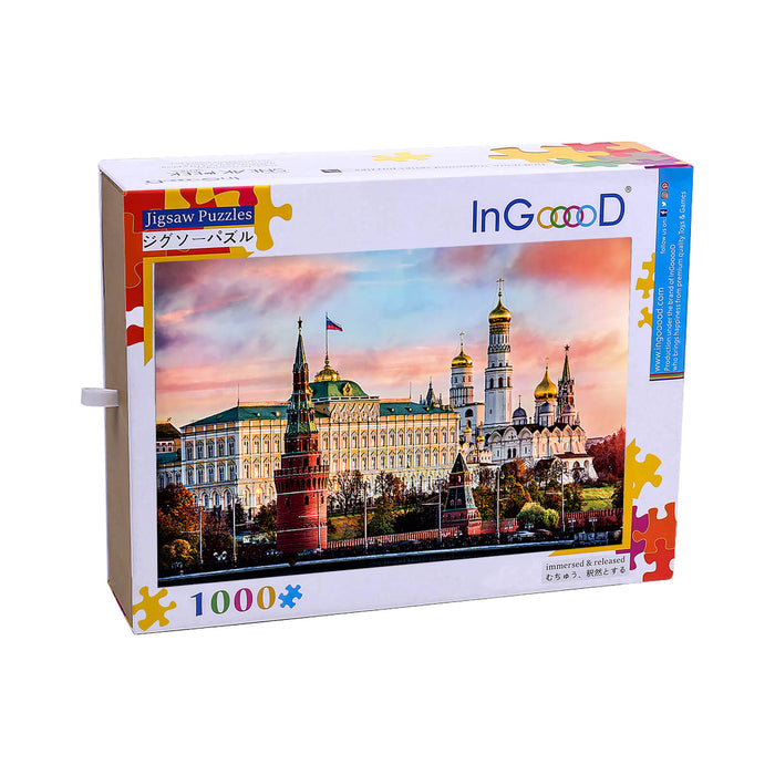 Ingooood Wooden Jigsaw Puzzle 1000 Piece - Inside and outside the red wall - Ingooood jigsaw puzzle 1000 piece