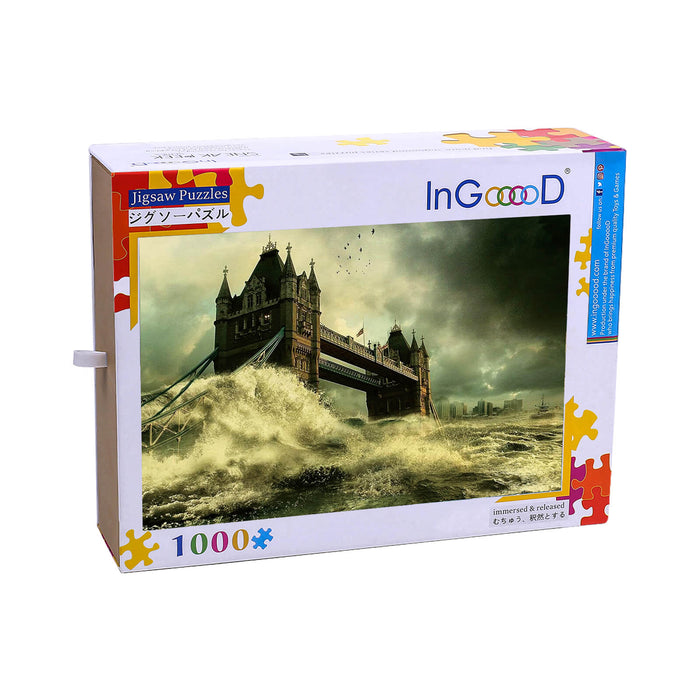 Ingooood Wooden Jigsaw Puzzle 1000 Piece - London Tower Bridge - Ingooood jigsaw puzzle 1000 piece
