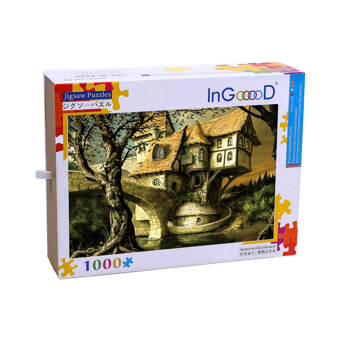 Ingooood Wooden Jigsaw Puzzle 1000 Piece - Magic old house - Ingooood jigsaw puzzle 1000 piece