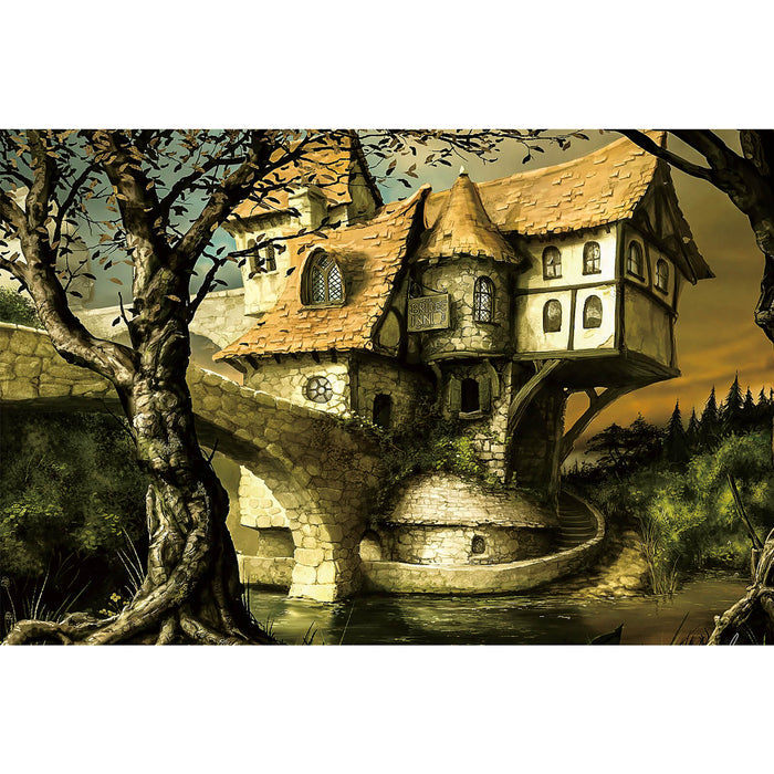 Ingooood Wooden Jigsaw Puzzle 1000 Piece - Magic old house - Ingooood jigsaw puzzle 1000 piece