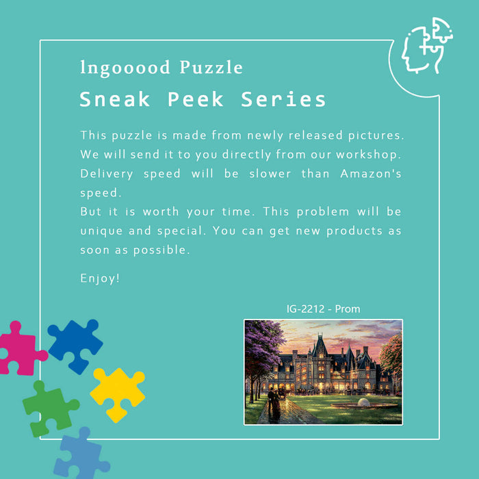 Ingooood Wooden Jigsaw Puzzle 1000 Piece - Prom - Ingooood jigsaw puzzle 1000 piece