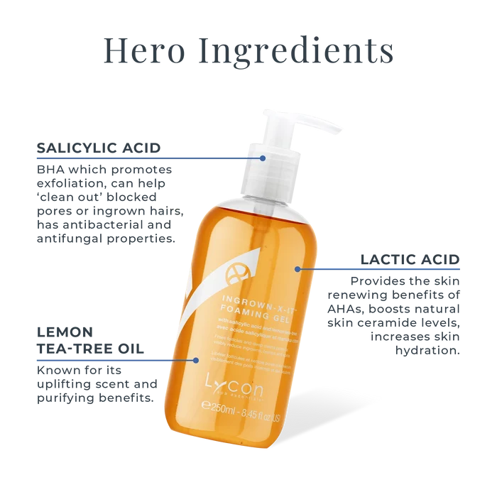ingrown-X-it Foaming Gel Key Ingredients