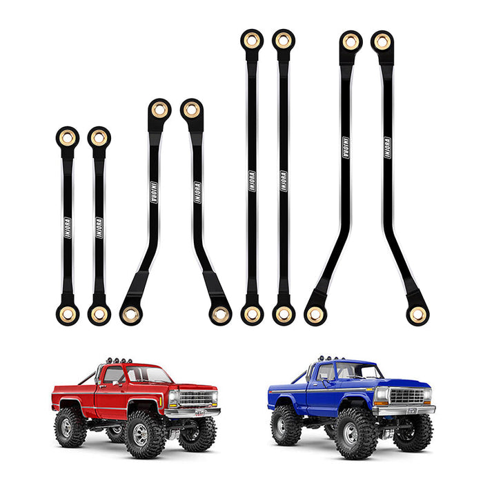 INJORA CNC Aluminium High Clearance Links Set for 1/18 TRX4M High Trail K10 F150 (4M-73)