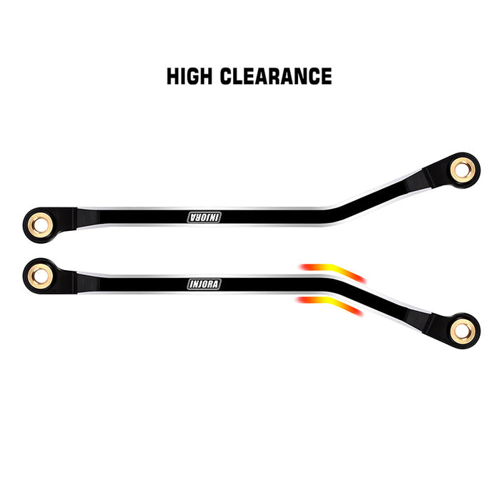 INJORA CNC Aluminium High Clearance Links Set for 1/18 TRX4M High Trail K10 F150 (4M-73)