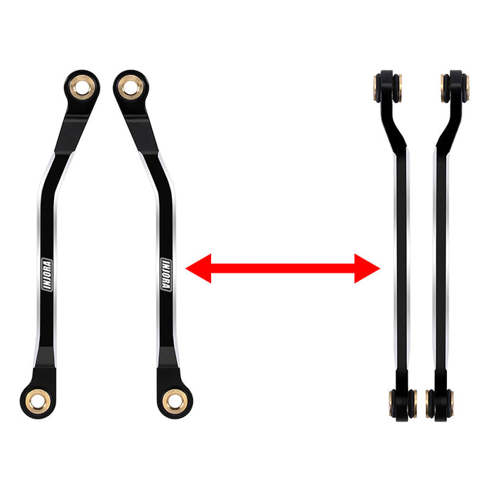 INJORA CNC Aluminium High Clearance Links Set for 1/18 TRX4M High Trail K10 F150 (4M-73)
