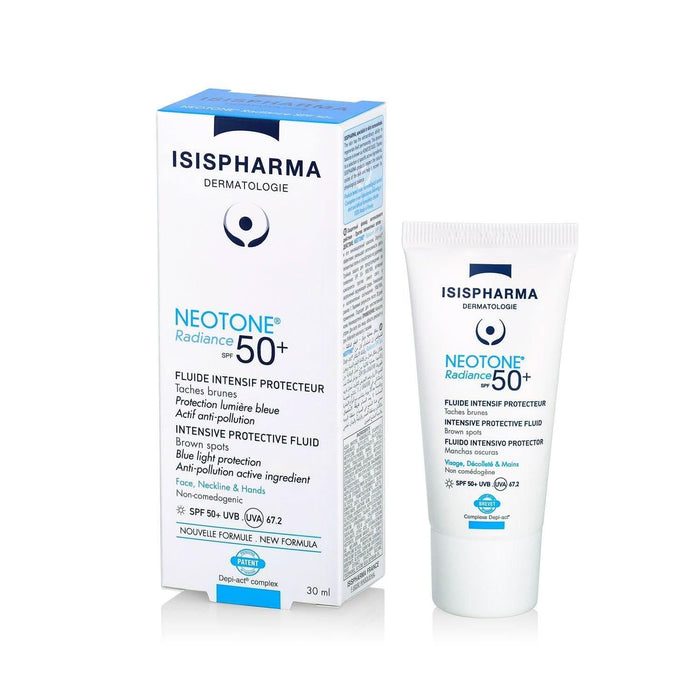 ISISPHARMA Neotone Radiance skincare product with packaging