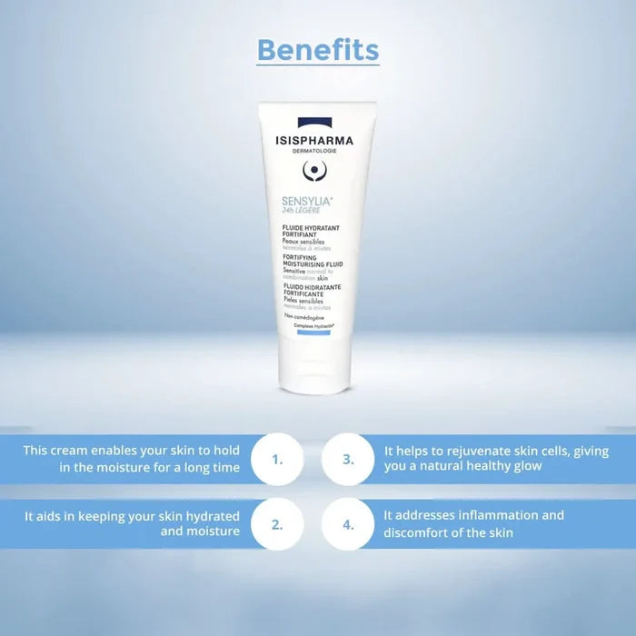 Isispharma Sensylia 24h Legere Fortifying Moisturising Fluid 40ml