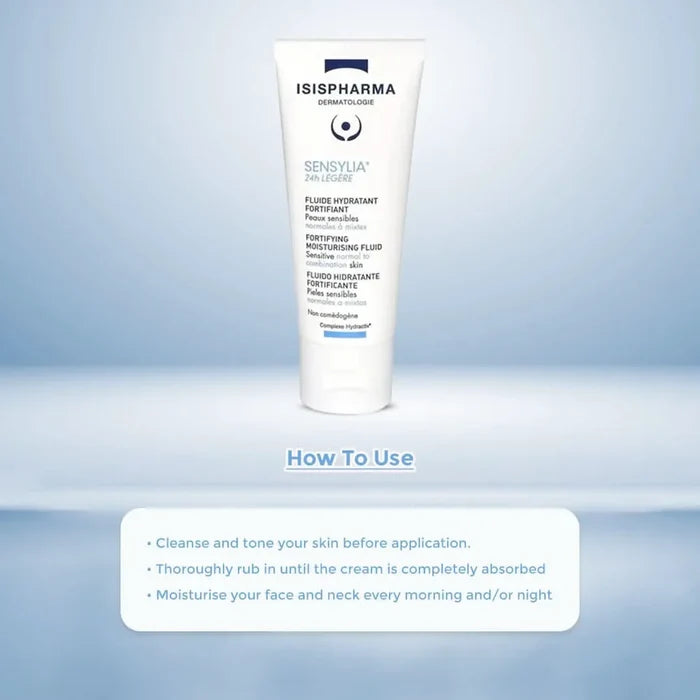 Isispharma Sensylia 24h Legere Fortifying Moisturising Fluid 40ml