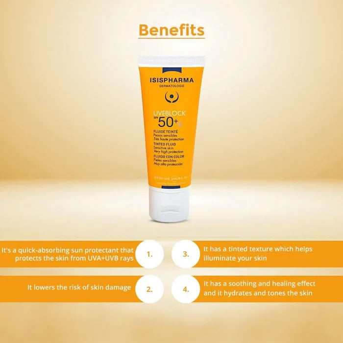 Isispharma UVE Block SPF 50+ Tinted Fluid 40ml