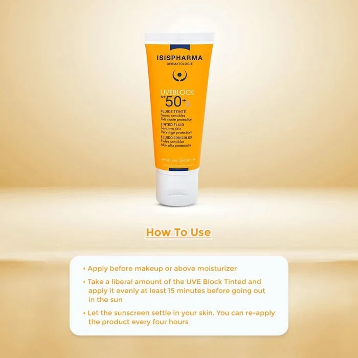 Isispharma UVE Block SPF 50+ Tinted Fluid 40ml