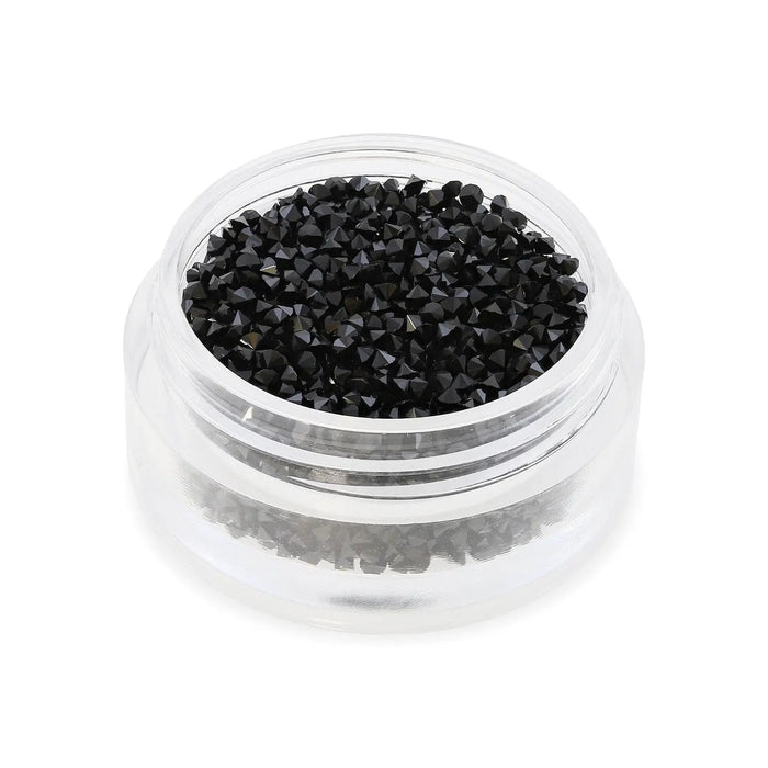 Jet Black Crystals - 1mm   Naio Nails