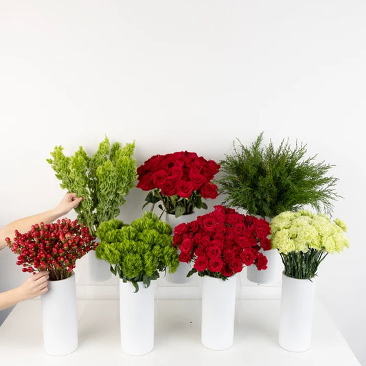 Joyous Noel Bouquet Bar Flower Kit Close Up - Image